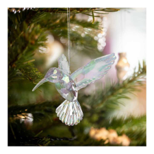 Family Karácsonyi dísz - irizáló, akril kolibri - 95 x 100 x 65 mm karácsonyfadísz