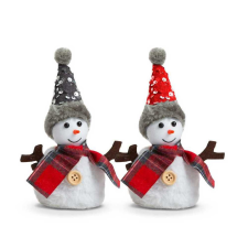 Family Karácsonyi hóember dekoráció - 19 cm - 2 féle karácsonyi dekoráció