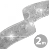 Family Karácsonyi LED-es szalag - ezüst - 2 m x 5 cm - 2 x AA