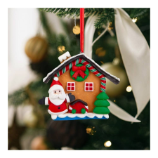 Family Karácsonyi mágneses dekoráció - 2 az 1-ben - mézeskalács házikó mikulással - 85 x 75 mm karácsonyfadísz