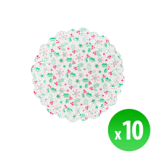 Family Karácsonyi tortacsipke - 26,5 cm - 10 db / csomag dekorációs kellék