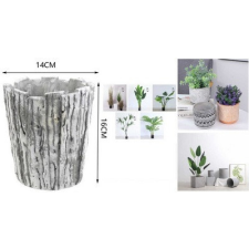  Family kaspó műa. fatörzs mintás 14x16cm kerti tárolás