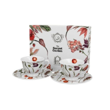 family kávéskészlet 2 személyes csésze+alj 100ml virág - meadow konyhai eszköz