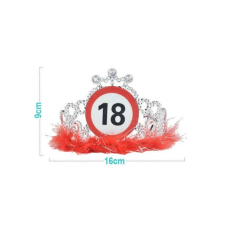  Family korona "18" 9x16cm party kellék