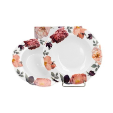  family leveses tányér szett 2db-os 300ml 22cm virág - rózsa party kellék