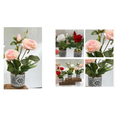  Family művirág cserepes rózsa 3f. kerti tárolás