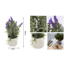  Family művirág levendula cserepes 28x9cm kerti tárolás