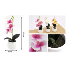  Family művirág orchidea cserepes 28x9cm több féle sz. kerti tárolás