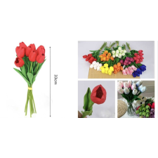 Family művirág tulipán 1 szálas 33cm többféle szín kerti tárolás