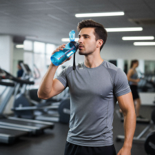 Family Sport kulacs - műanyag, átlátszó - 600 ml - 3 színben GLO-57211 konyhai eszköz