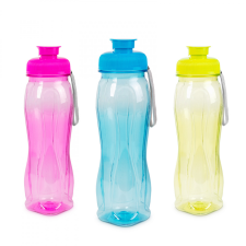 Family Sport kulacs - műanyag, átlátszó - 750 ml - 3 színben kulacs, kulacstartó