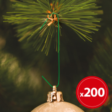 Family Szaloncukor akasztó - sötétzöld - 200 db / csomag karácsonyfadísz