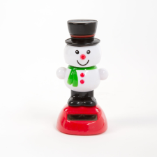 Family SZOLÁR DEKORÁCIÓ, HÓEMBER SAPKÁBAN, 10 CM (11459V) karácsonyi dekoráció