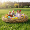 Family Textil dekoráció - tyúkanyó - 21 x 18 x 11 cm - 4 féle színből választható, 11569