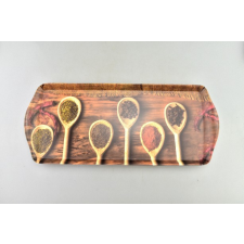 family zserbós tálca 37*16*2cm műa, fakanál+fűszerek konyhai eszköz