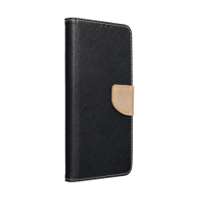 Fancy flip Fancy Samsung Galaxy A34 5G flip tok, fekete-arany tok és táska