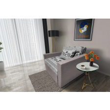  Fáni ágyneműtartós fotelágy szamárszürke szövet elefánt minta fantasztikus 80x190cm-es fekvőfelülettel ágy és ágykellék