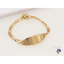  Fanni antiallergén gyermek karkötő virág díszítéssel -18K karkötő