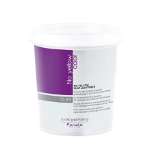  FANOLA No Yellow Color Clay Lightener Bleaching Powder 2x450 g (Agyagot tartalmazó szürke szőkítőpor) hajfesték, színező