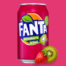  Fanta Strawberry Kiwi eper-kiwi ízű üdítőital 330ml üdítő, ásványviz, gyümölcslé