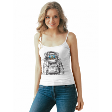  Fantázia Űrhajós - Női Spagetti Top atléta, trikó