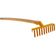  Fanyelű műanyag gereblye - 63 cm homokozójáték
