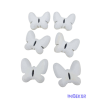  Faragott lepke szett 6db/csomag - Fehér