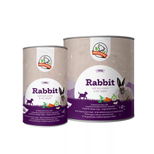  Farkaskonyha | Nyúl – Párolt komplett menü kutyáknak 400 g kutyaeledel