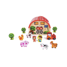  Farm épület fából - fa játék egyéb bébijáték