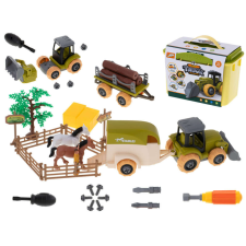 Farm játék szett taktor farm , csavarhúzóval játékfigura
