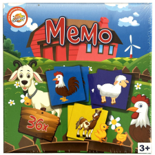  Farm memória játék 36 db-os kreatív és készségfejlesztő