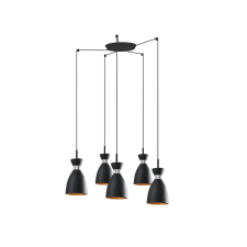 Faro Retro fekete függesztett lámpa (FAR-20050-5L) E14 5 izzós IP20 világítás