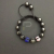 Fashion Shamballa karkötő 3 kristály + 8 csakragolyó
