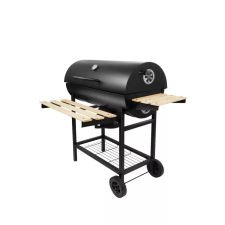  Faszenes BBQ grillsütő ,Krómozott rács ,Beépített hőmérő grillsütő