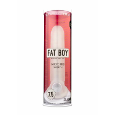  Fat Boy Micro Ribbed - Mikrobarázdált péniszköpeny (19cm) péniszköpeny
