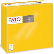 Fato Szalvéta 2 rétegű 38 x 38 cm 40 lap/cs Fato Star sárga_82990200 papírárú, csomagoló és tárolóeszköz