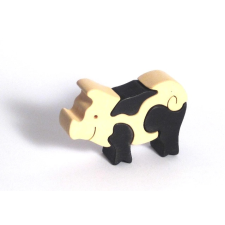 fauna fa puzzle fából kis malac puzzle, kirakós