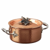  Fazék fedővel, réz, 1,5 literes, Ruffoni, Opus Cupra kollekció