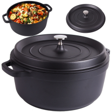 Fazék, tapadásmentes, indukciós, fedővel, 7L edény