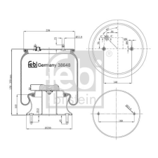 FEBI BILSTEIN Érzékelő, kerékfordulatszám FEBI BILSTEIN 38569 fékbetét