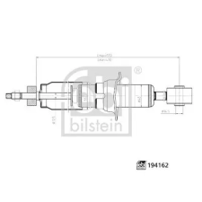 FEBI BILSTEIN lengéscsillapító 194162 autóalkatrész