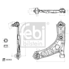 FEBI BILSTEIN lengőkar, kerékfelfüggesztés 185903 autóalkatrész