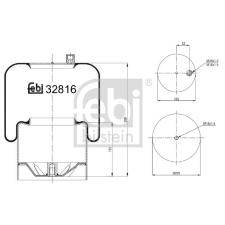 FEBI BILSTEIN rugótömb, légrugózás FEBI BILSTEIN 32816 autóalkatrész