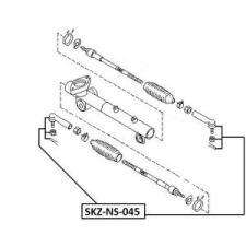 FEBI BILSTEIN vezetőkar fej 115mm,koronás anyával autóalkatrész