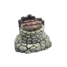  Fedeles kőkút, nagy, polyresin. Mérete: 65x50x65 mm dekorációs kellék