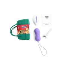 FeelzToys Jivy - akkus, rádiós, vízálló, lökő vibrációs tojás (lila) műpénisz, dildó