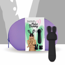 FeelzToys Mister bunny - vízálló, mini masszírozó vibrátor szett (fekete) vibrátorok