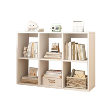  FEHÉR 6 KÖNYVSZÁLLÓS NYITOTT LOFT SZÉLSZÁLLÓSZÁLLÓ 100x67x30 CM bútor