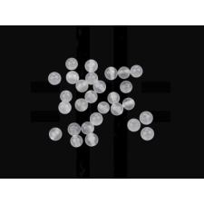  Fehér Achát ásványgyöngy - 46 db/csomag dekorációs kellék