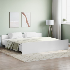fehér ágykeret fej- és lábtámlával 180 x 200 cm ágy és ágykellék